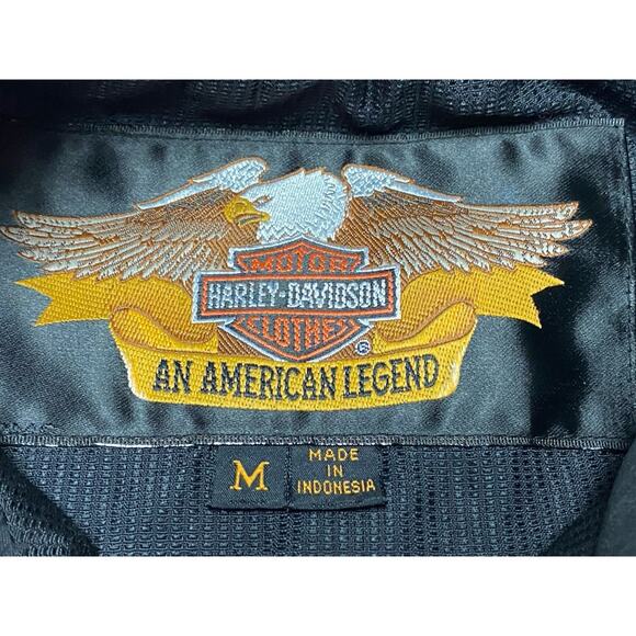 Harley Davidson Fxrg Jacket Men’s Size Medium Motor Clothes Button Up Zip - Picture 3 of 8